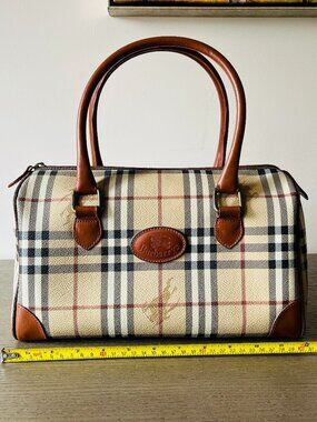 Burberry Nova Check Boston Bag